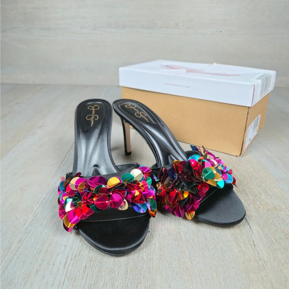 Jessica Simpson Palora Mule Heels Size (.5 NEW - Picture 12 of 13